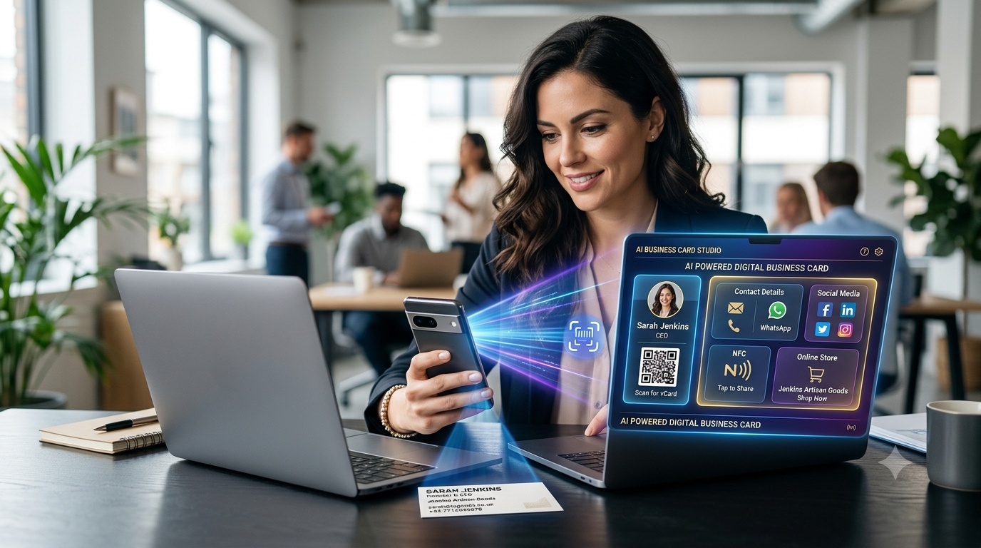 AI Generated Business Card: Create a Digital Business Card With AI
