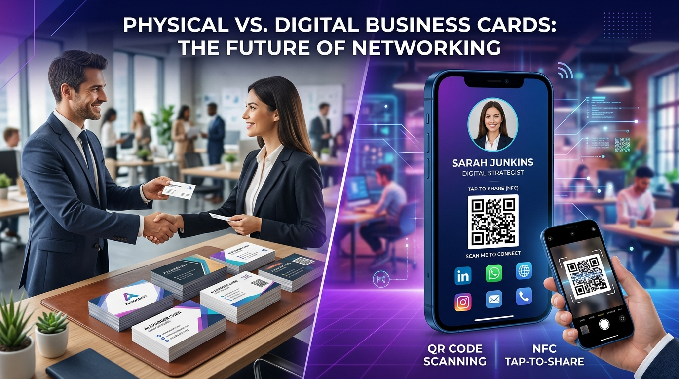 Digital Business Card vs Physical Card